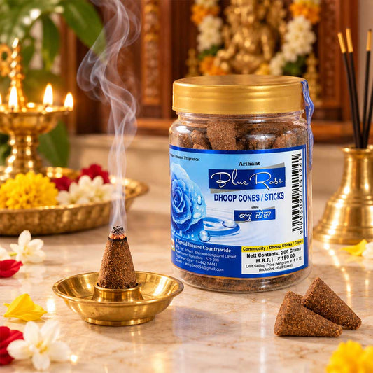 Blue Rose Dhoop Cone