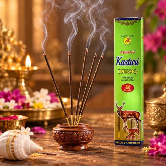 Ashika's Kasturi (Musk) Premium Incense Sticks