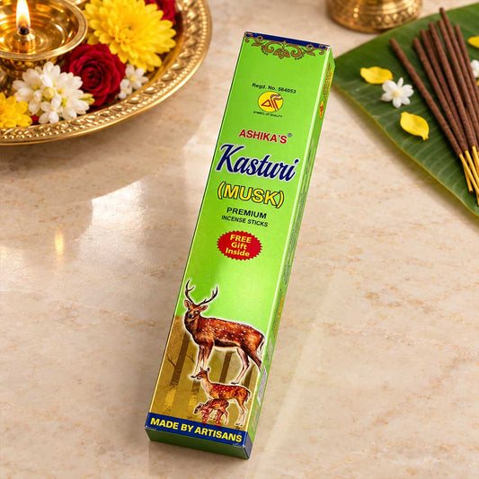 Ashika's Kasturi (Musk) Premium Incense Sticks