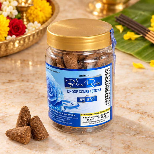 Blue Rose Dhoop Cone