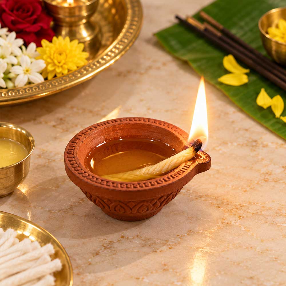 Small Pure Cotton Batti for Ghee and Oil Lamps