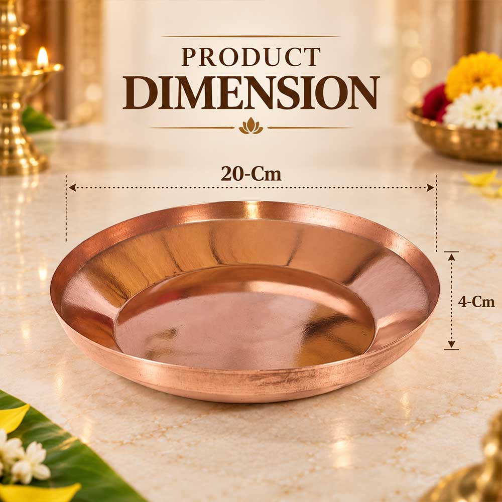 Copper Pooja Thali